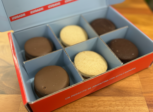 Caja de 6 alfajores - VARIEDAD